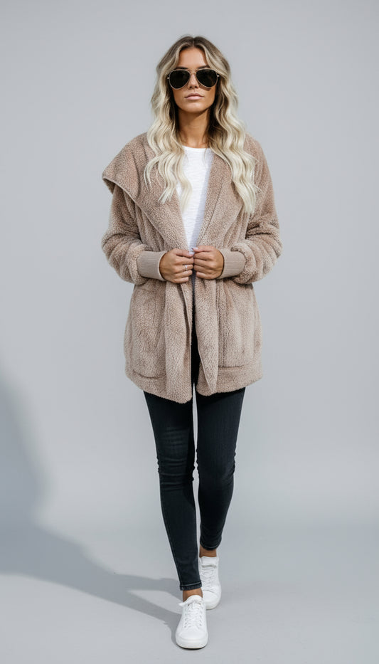 Faux fur coat
