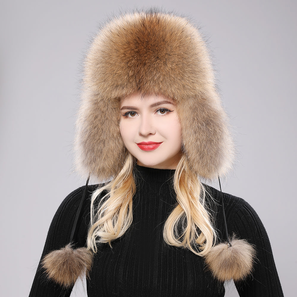 Fur trapper hat